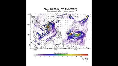 NOAH WISE Eight-Day Rainfall Forecast for #LuisPH