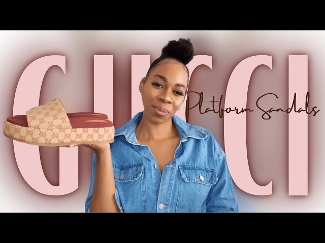 Gucci Denim Platform Slide Review & Unboxing