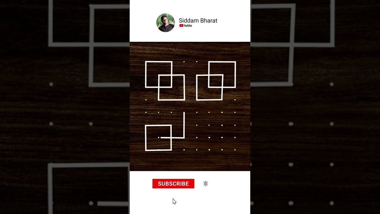 Easy And Simple Apartment Kolam With 8x8 Dots| Padi Kolam Muggulu |Simple Kolam | Muggulu | 