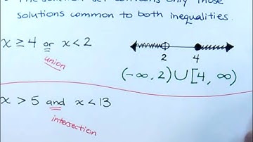Compound Inequalities - part 1