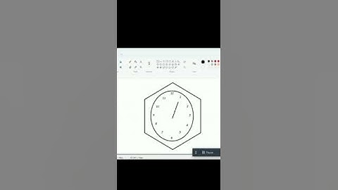 How To Make A Wall Clock In  MS Paint #drawing #artsidea #howtodraw #wallclock #design