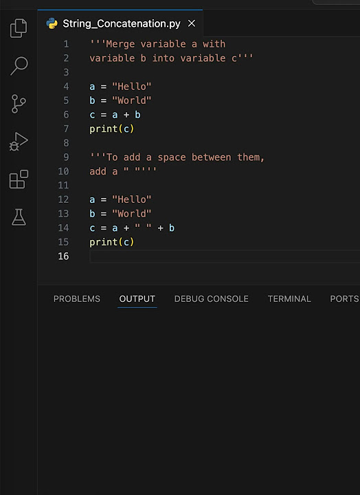 Python String Concatenation #learn #code #learnpython #learning #python ...