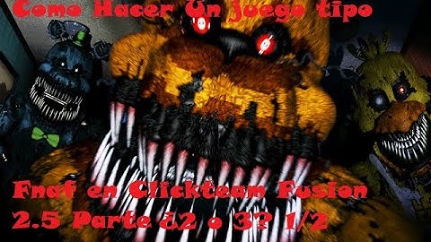 Como Hacer un Juego tipo FNAF en Clickteam o Multimedia fusion ¿parte 2 o 3? 1/2