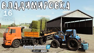 FS22 Владимировка | Сено на складе | Разбогател на удобрении | Продал молок | 16 серия | #FS22