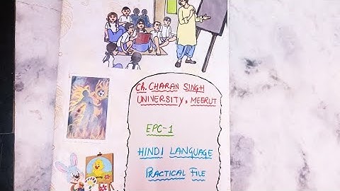 B.ed 1st year EPC-1 complete Hindi language practical file.