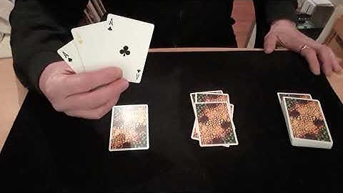 Easy Ace Trick. Card Mat Tutorials.