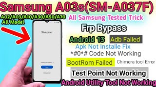 Samsung A03s Frp Bypass Android 13||Samsung A037f Frp Bypass Android 13@habibmobile76