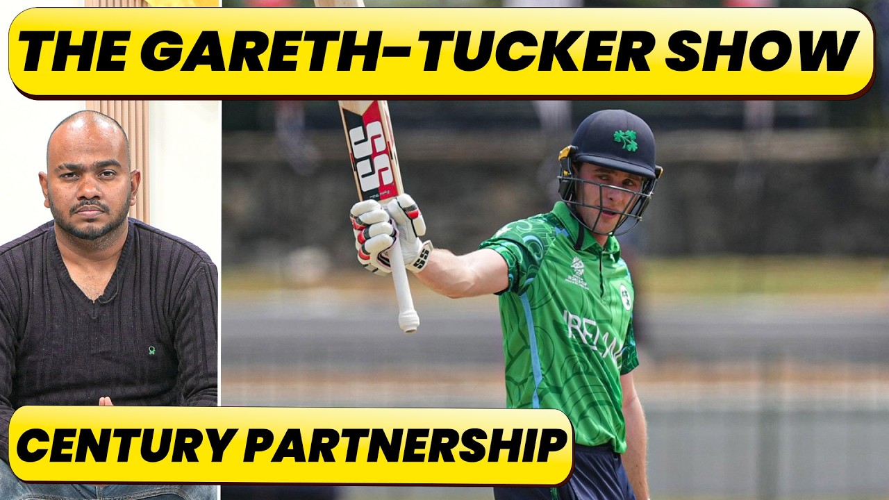 🔴IRE VS OMAN : Gareth & Tucker’s 100-Run Stand Rescues Ireland After Early Collapse!