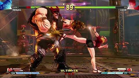 Abigail vs Lucia | Beat Level 8 CPU | Street Fighter V