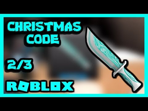 New Christmas Knife Code 2 3 Jolly Blue Roblox Assassin Youtube - blue knife roblox