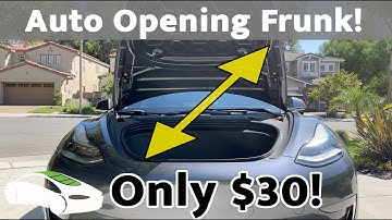 CHEAP Automatically Opening Tesla Model 3 FRUNK Mod