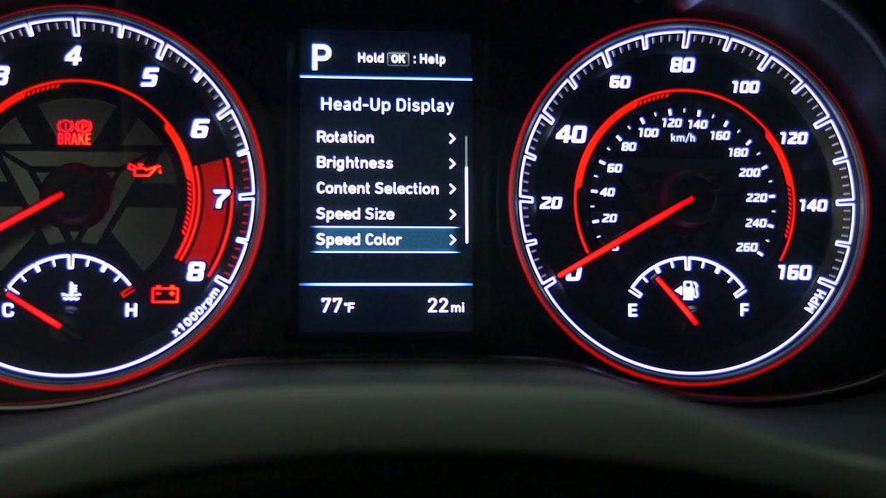 2019 Hyundai Kona IRON MAN HUD (Heads Up Display) YouTube