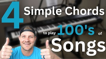 Learn 4 SIMPLE Chords - Play 100