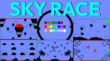 24 Marble Race EP. 53: Sky Race (by Algodoo)