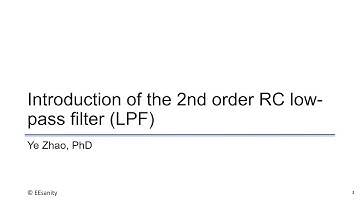 Introduction of 2nd order RC low pass filter
