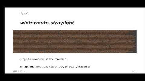 Vulnhub - Wintermute Straylight