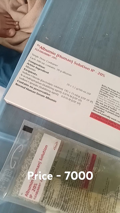 Albumin (human) Solution IP- 20%  #takeda #medicine #instagram #hospital