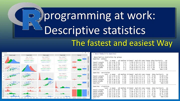 Descriptive statistics using R and its packages: automating computaion of mean,sd, variance etc - DayDayNews