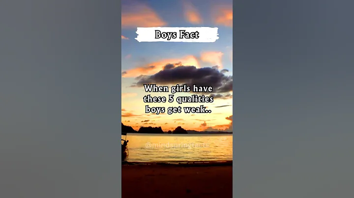 When Girls Have These 5 Qualities Boys Get Weak | Boys Fact #shorts #psychologyfacts