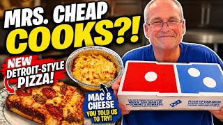 Domino’s NEW Detroit-Style Pizza Review + The Mac & Cheese You Told Us to Try!