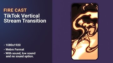 🔥 Flame Fire Cast – TikTok Vertical Stream Transition | 1080x1920 Stinger for OBS & Streamlabs