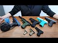 All my glock toy gun collection 2022  mini folding auto blowback soft bullet gel blaster