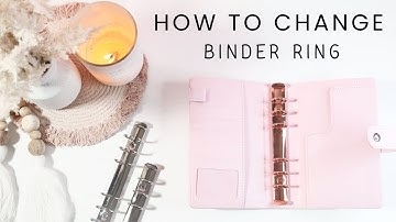 How to change A6 Binder Ring | TRANSFORM YOUR BINDER #cashstuffing #daveramsey #howto