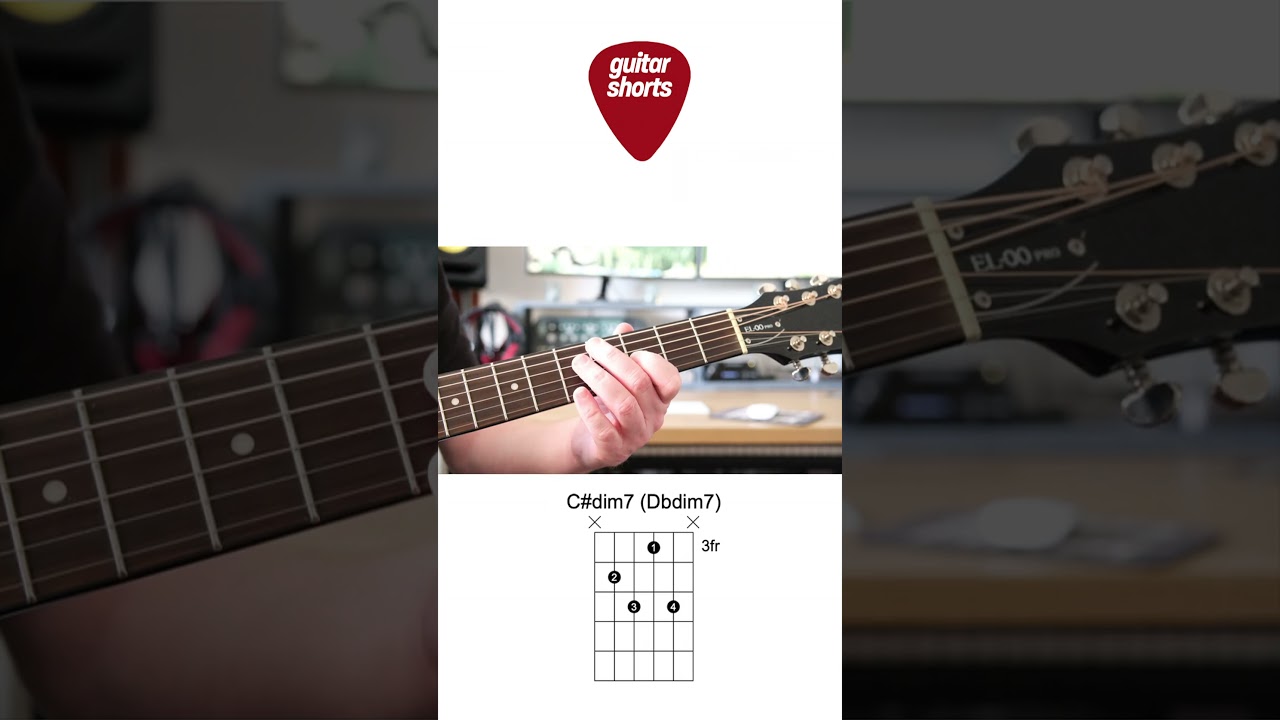 Guitar For Beginners C Dim7 Dbdim7 Chord Shorts Youtube