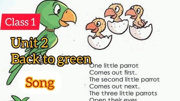 One little parrot... #english #class1 #unit2 | Back to green #newtext #kerala