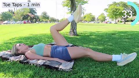Daisy Keech hourglass abs workout but just the exercises (with timer and breaks)