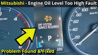 DPF System Service Required - Mitsubishi - How To Fix