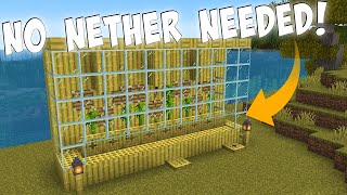 Exciting NO NETHER Bamboo Farm for Minecraft 1 20+ Built in Survival