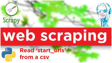 How to read start urls in Scrapy from a csv file  | Web Scraping with Python | Run as a script