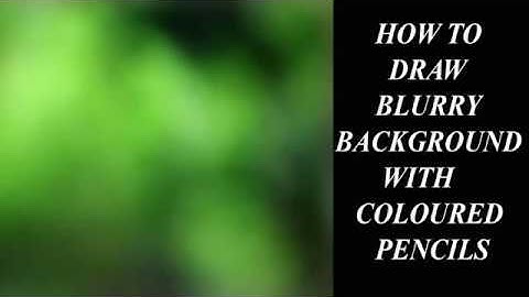 #HOW TO #DRAW BACKGROUND IN #COLORED PENCILS