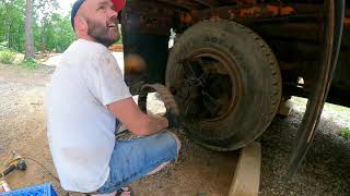 International 4700 rear brake change