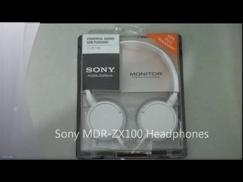 Sony MDR-ZX100 Headphones Unboxing and Review