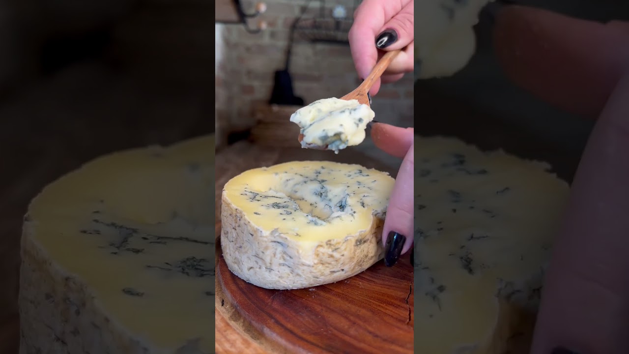Gorgonzola de colher  O Gorgonzola é um dos queijos de mofo azul