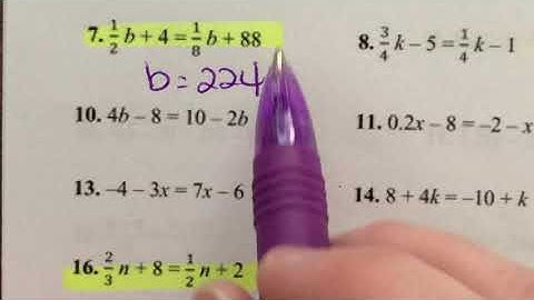 2-4 Solving Equations w/ Variable on BOTH sides