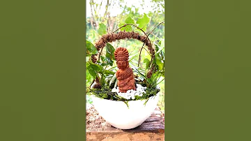 Miniature Zen Garden: Inviting Buddha’s Serenity 🙏🍀🍃🪴 Peaceful Retreat🎍Creating Serenity🌱🍂🍃