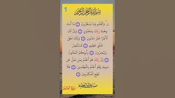 #سورة_القلم #سورة #القلم #صلاح_بوخاطر