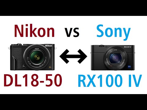 Focus on differences Nikon DL18-50 vs Sony RX100 IV