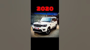 evolution of mahindra scorpio #car #old #vs #new #model #viral #shorts #shortsfeed #youtubeshorts
