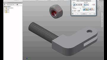 How to create the Arm & Nut Assembly in Inventor 2013
