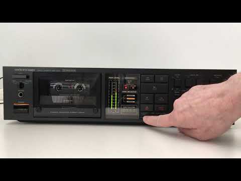 Onkyo TA-2066 Tape deck (1983) - Recording demo + Accubias