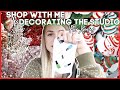 DECORATING THE STUDIO FOR XMAS / SHOP WITH ME - collab with Talia's Nail Tales