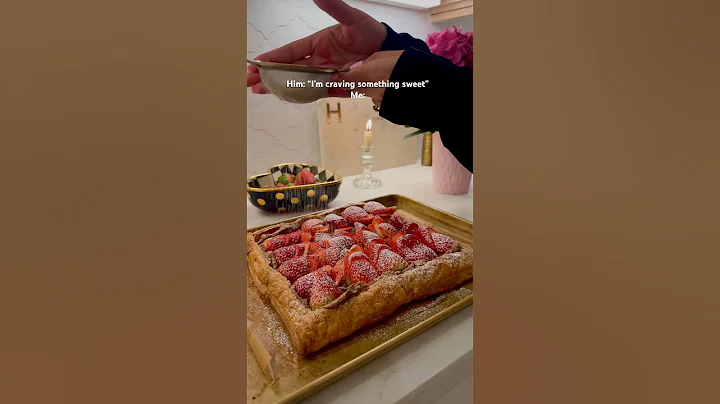 When he tells me he’s craving something sweet #nutella #strawberry #dessert #recipes #cookwithme thumbnail