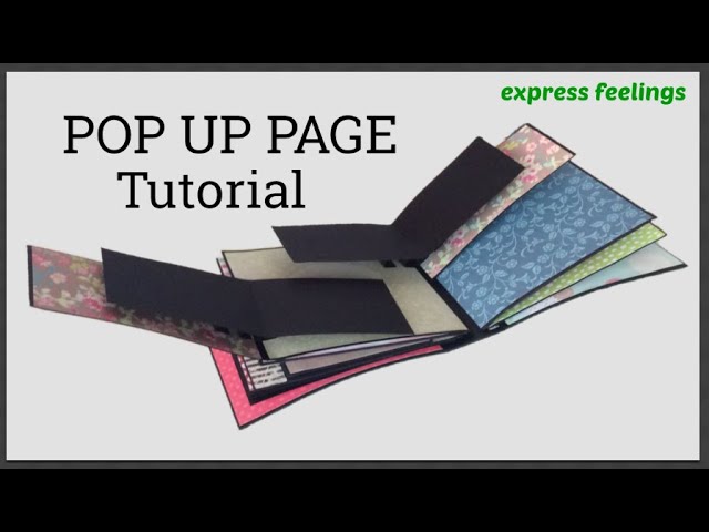 Pop - Up Scrapbook Tutorial, How to Make Pop Up Book