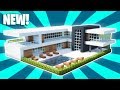 Minecraft  how to build a small modern house tutorial 17