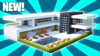 Minecraft : How To Build a Small Modern House Tutorial (#17)