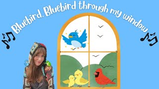 Bluebird, Bluebird Through My Window | learn colors | preschool song for kids | sing-along song